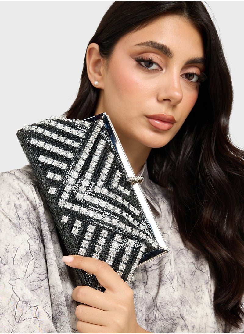 Ladies Sparkly Clutch Bag