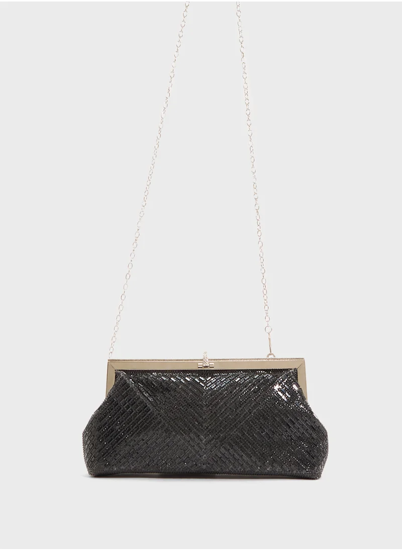خزانة Ladies Sparkly Clutch Bag