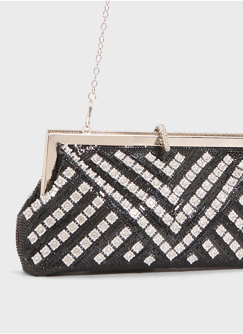 Khizana Ladies Sparkly Clutch Bag  - Image 4