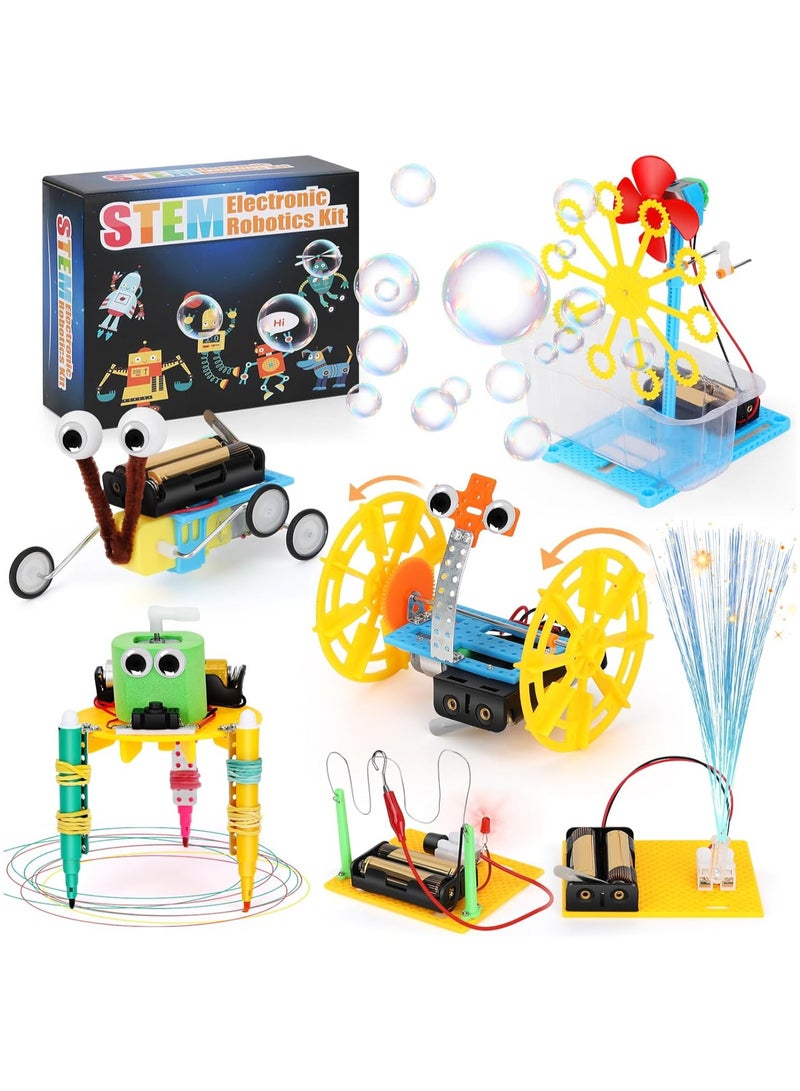Robotics Kits for Boys and Girls Age 8-12, 6 in1 Science Kit for Kids 6-8, STEM Robot kit for Kids Age 8-10, DIY Engineering Kits Building Crafts Toys, Education Science Projects Set  - Image 5