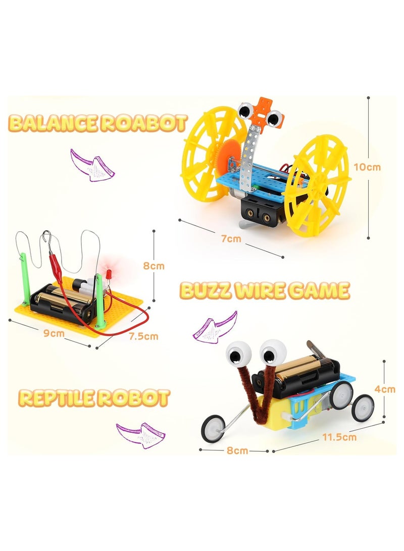 Robotics Kits for Boys and Girls Age 8-12, 6 in1 Science Kit for Kids 6-8, STEM Robot kit for Kids Age 8-10, DIY Engineering Kits Building Crafts Toys, Education Science Projects Set  - Image 2