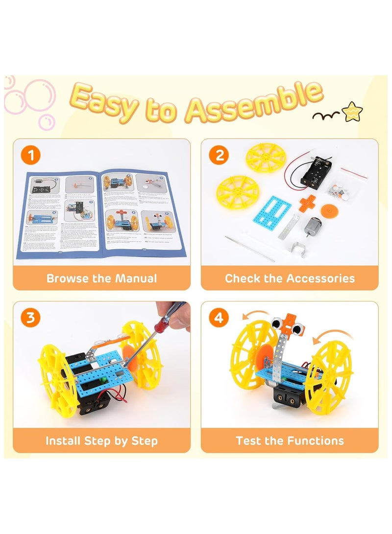 Robotics Kits for Boys and Girls Age 8-12, 6 in1 Science Kit for Kids 6-8, STEM Robot kit for Kids Age 8-10, DIY Engineering Kits Building Crafts Toys, Education Science Projects Set  - Image 3