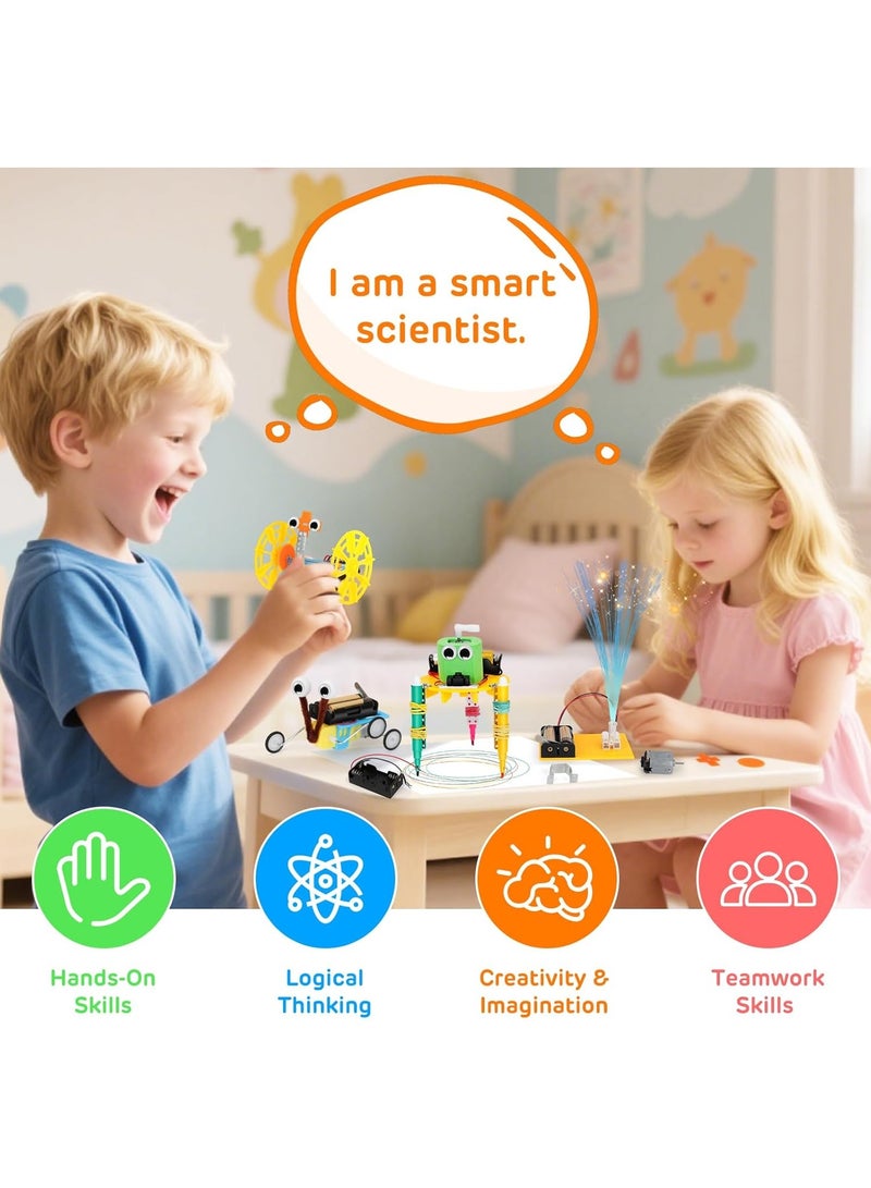 Robotics Kits for Boys and Girls Age 8-12, 6 in1 Science Kit for Kids 6-8, STEM Robot kit for Kids Age 8-10, DIY Engineering Kits Building Crafts Toys, Education Science Projects Set  - Image 4