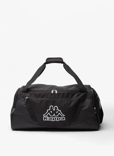 Kappa Men Logo Print Duffel Bag with Zip Closure