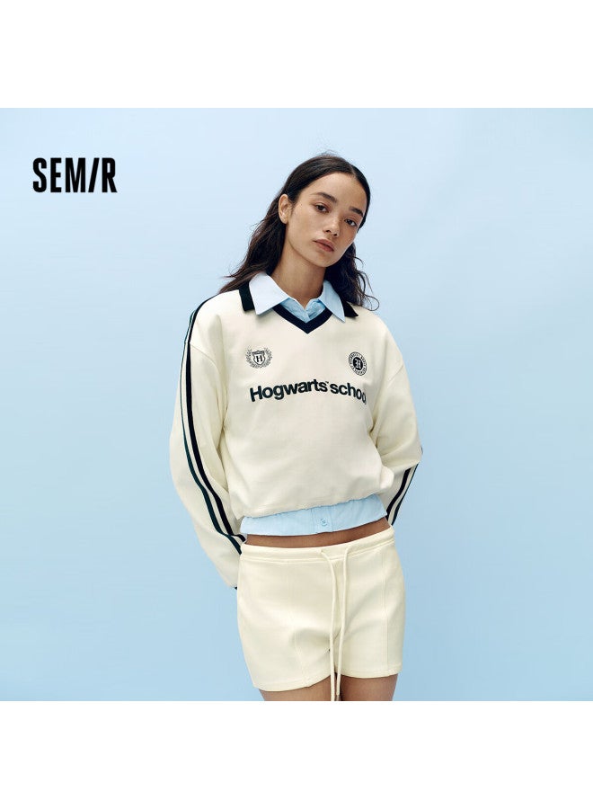 SEMIR سيمير [أسلوب متطابق في المركز التجاري]، سترة هاري بوتر التعاونية، أسلوب قصير للنساء، قميص بولو خريفي، 101525116002 - Image 1