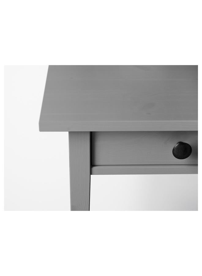 erorex Bedside Table, Grey Stained, 46X35 Cm - Image 4