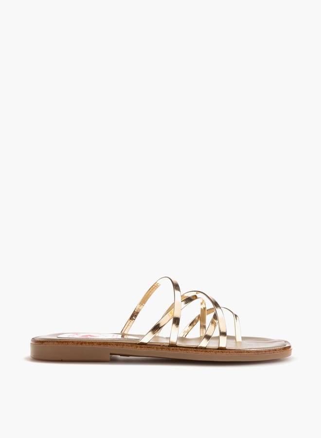 بابلوسكي صنادل بناتي سهلة الارتداء بحزام متقاطع - Image 1