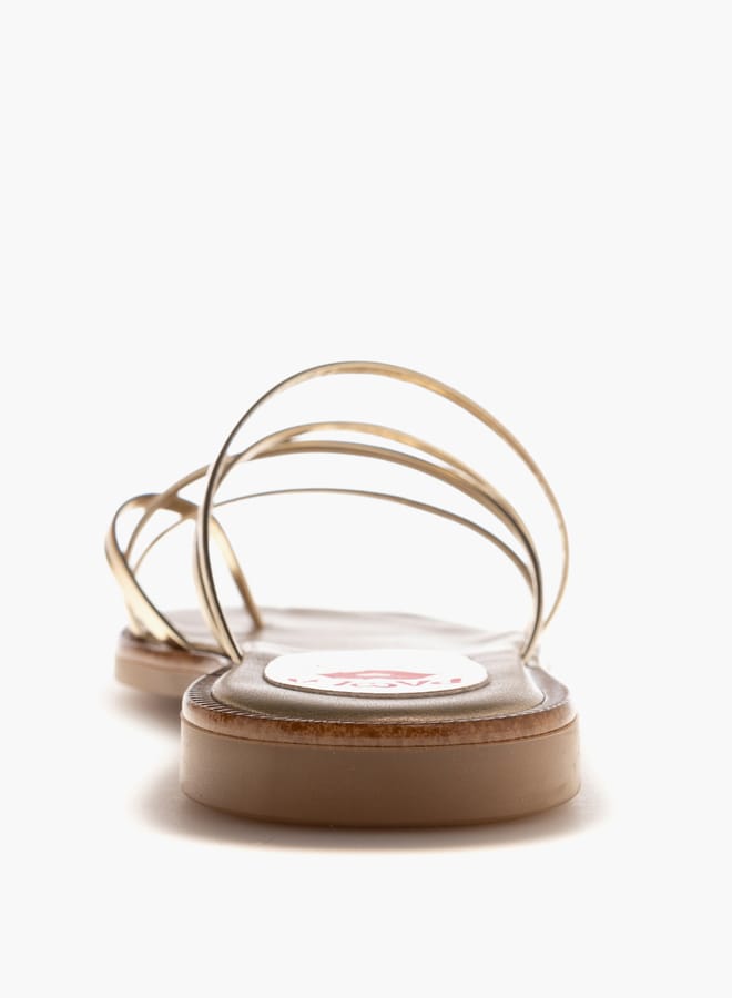 بابلوسكي صنادل بناتي سهلة الارتداء بحزام متقاطع - Image 3