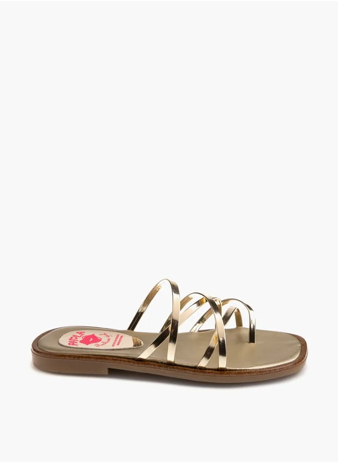 Pablosky Girls Slip-On Cross Strap Sandals Ramadan Collection