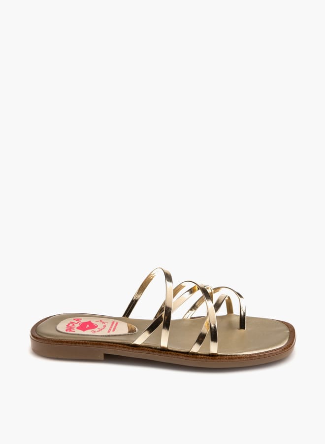 بابلوسكي صنادل بناتي سهلة الارتداء بحزام متقاطع - Image 2