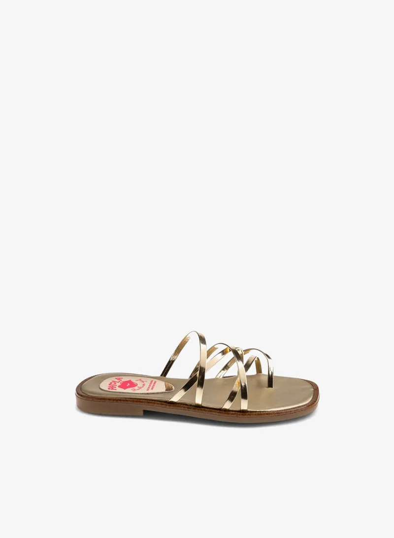 بابلوسكي صنادل بناتي سهلة الارتداء بحزام متقاطع