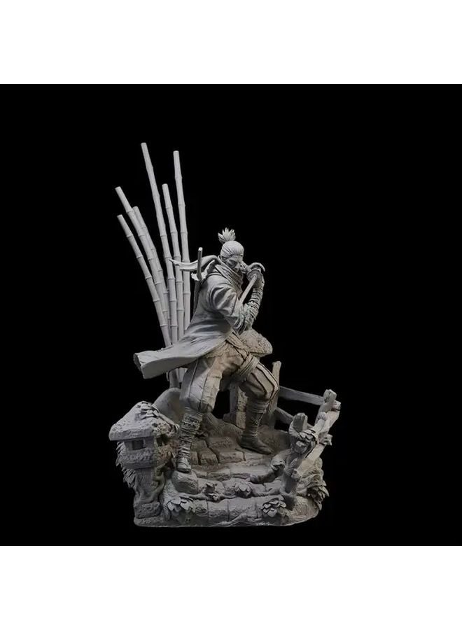 Gray ABS 75mm Wolf Shadow Wild Figure For DnD Miniature Painting Display Collection - Image 5