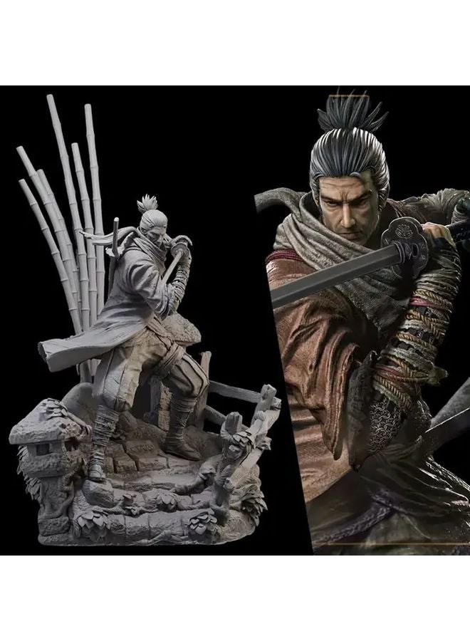 Gray ABS 75mm Wolf Shadow Wild Figure For DnD Miniature Painting Display Collection - Image 1