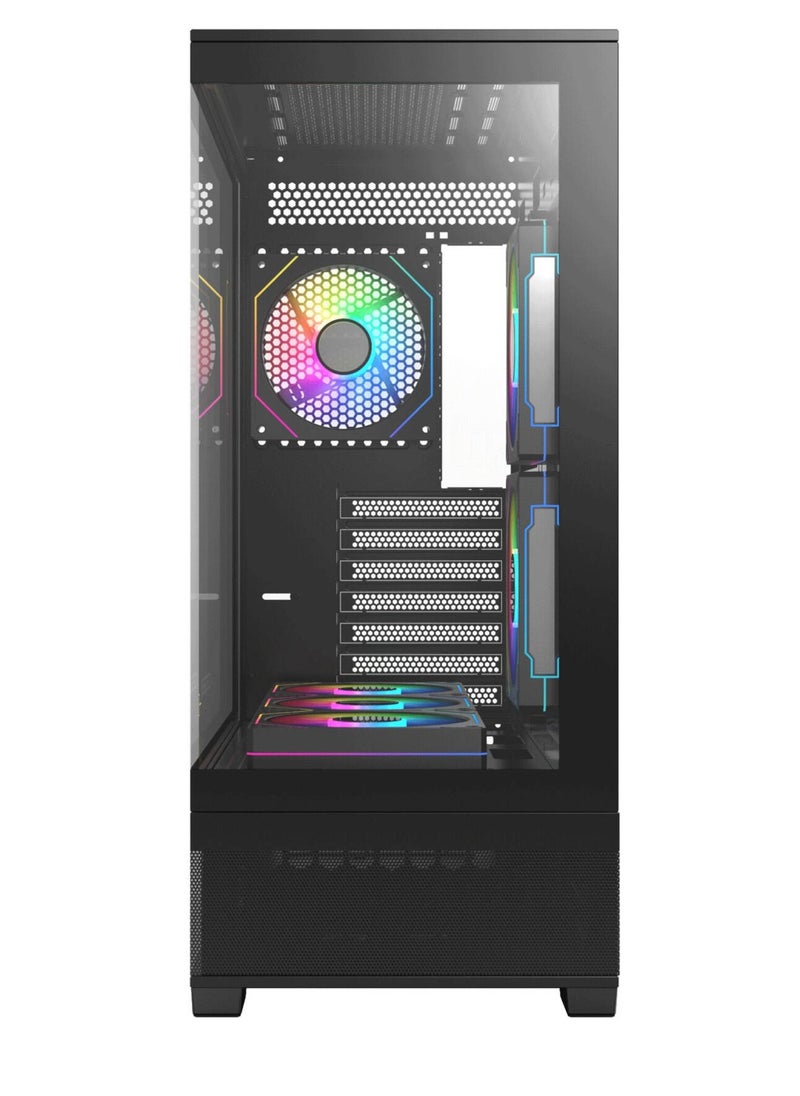 NANOTECH - Cruiser Gaming PC- Intel Core i7-14700F Processor, 20 Cores & 28 Threads, DDR4 32GB (2*16) 3600MHz Ram, Nvidia GeForce RTX 4060 OC Edition 8GB GDDR6 Graphics Card, 1TB NVMe M.2 SSD, 2 Fan AIO Liquid Cooler, 750W 80 Plus Standard Power Supply, Windows 11 Pro | Wi-Fi - Image 1