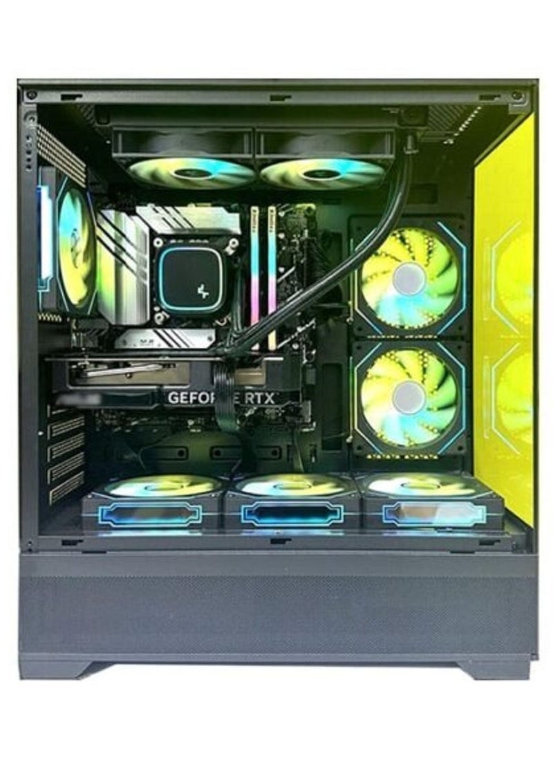 NANOTECH - Cruiser Gaming PC- Intel Core i7-14700F Processor, 20 Cores & 28 Threads, DDR4 32GB (2*16) 3600MHz Ram, Nvidia GeForce RTX 4060 OC Edition 8GB GDDR6 Graphics Card, 1TB NVMe M.2 SSD, 2 Fan AIO Liquid Cooler, 750W 80 Plus Standard Power Supply, Windows 11 Pro | Wi-Fi - Image 1