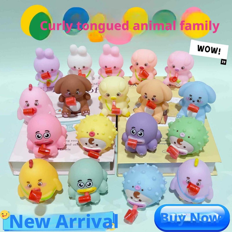 Squishy Tongue Stretching Toy Stress Relief Easter Blind Box - Image 4
