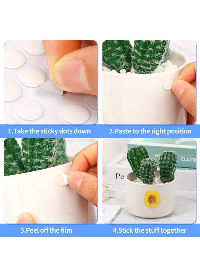 600 Pieces Double Sided Adhesive Dots Clear Sticky Tack Tape Removable Stickers Acrylic Round Putty Waterproof Sticky Dot for Balloon Craft DIY Art Office Supplies, 10mm - Image 4