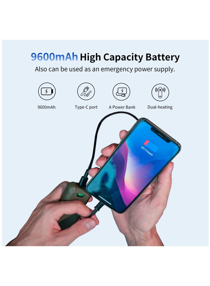 SOLARAE طارد البعوض الكهربائي المحمول 9600mAh مع بطارية قابلة للشحن للأنشطة الخارجية، التخييم، الرحلات (بدون وسادات طاردة للبعوض، أسود) - Image 4
