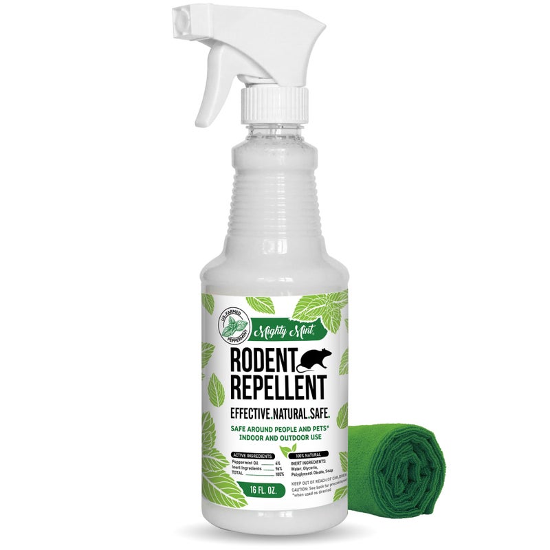 Mighty Mint 16oz Peppermint Oil Rodent Repellent Spray - Image 1