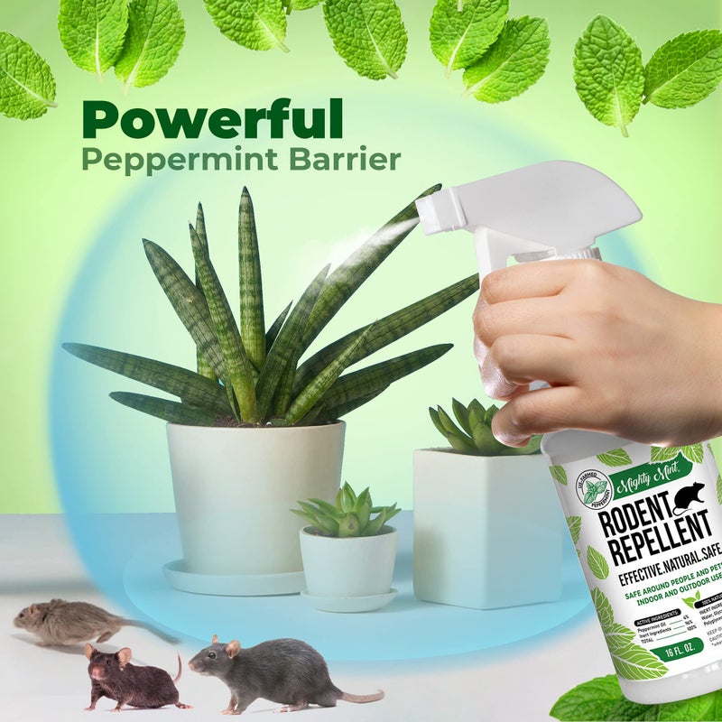 Mighty Mint 16oz Peppermint Oil Rodent Repellent Spray - Image 2