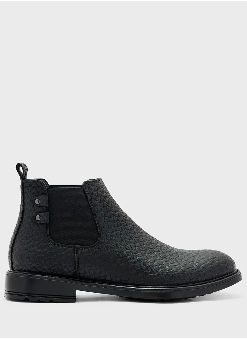 روبرت وود Textured Chelsea Boots