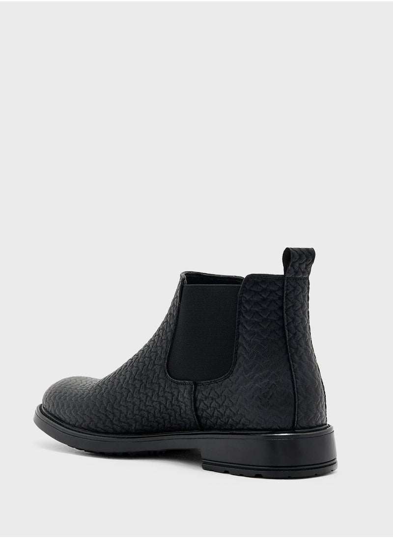 Robert Wood Textured Chelsea Boots  - Image 3