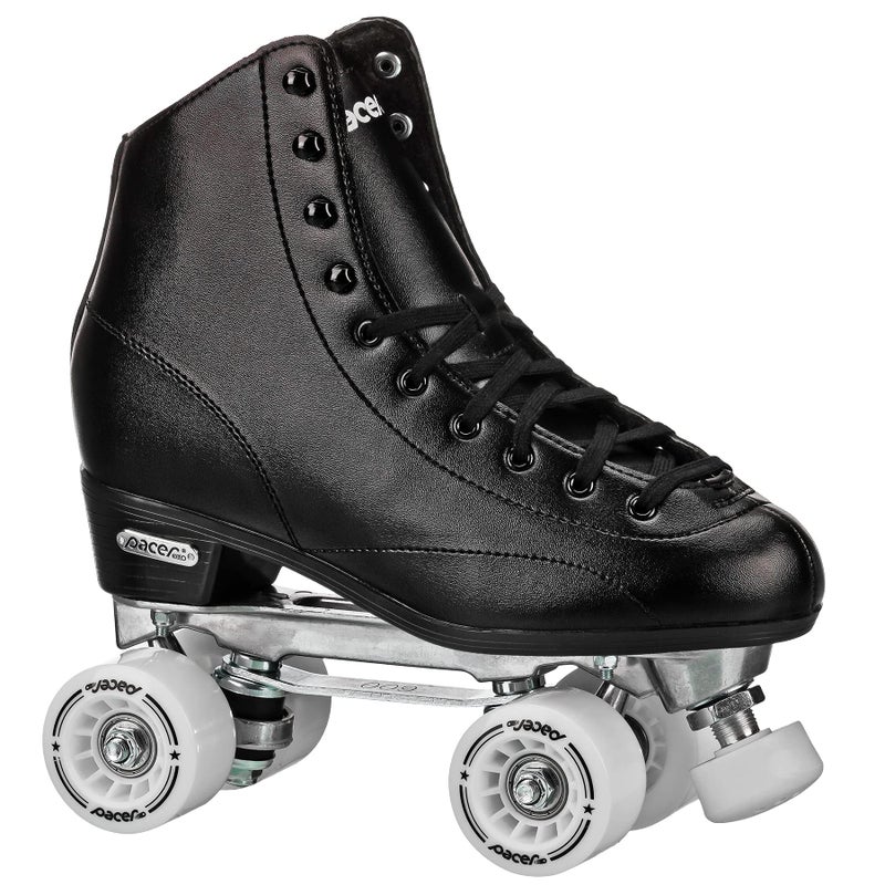 Pacer Stratos Traditional Quad Roller Skates Black sz 11