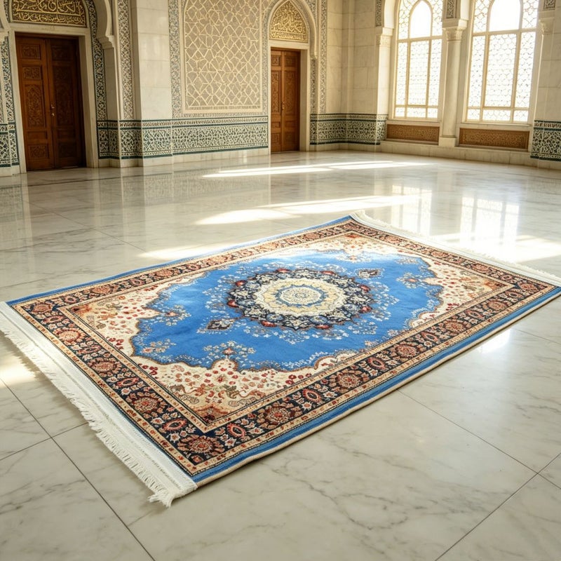2026 New Persian Style Combed Cotton Retro Floral Non-Slip Home & Hotel Decorative Durable  Carpet - Image 3