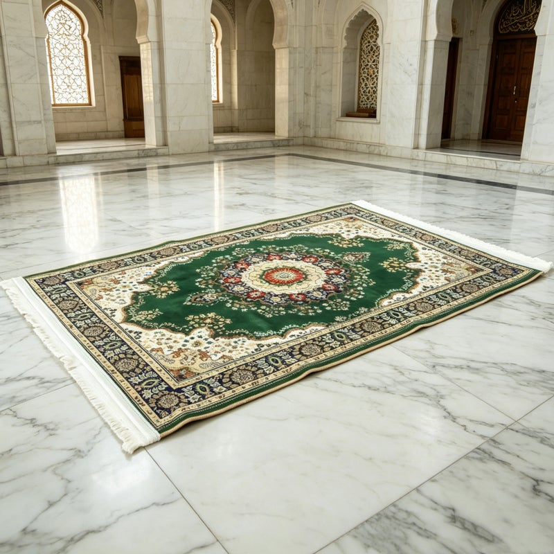 2026 New Persian Style Combed Cotton Retro Floral Non-Slip Home & Hotel Decorative Durable  Carpet - Image 1