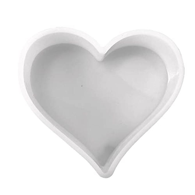 Heart Freshie Silicone Mold | Size 4" Wide x 3.75" Long x 1" Deep | Heart Design for Freshie Makers Valentines Day Heat Resistant Bake Scented Aroma Beads