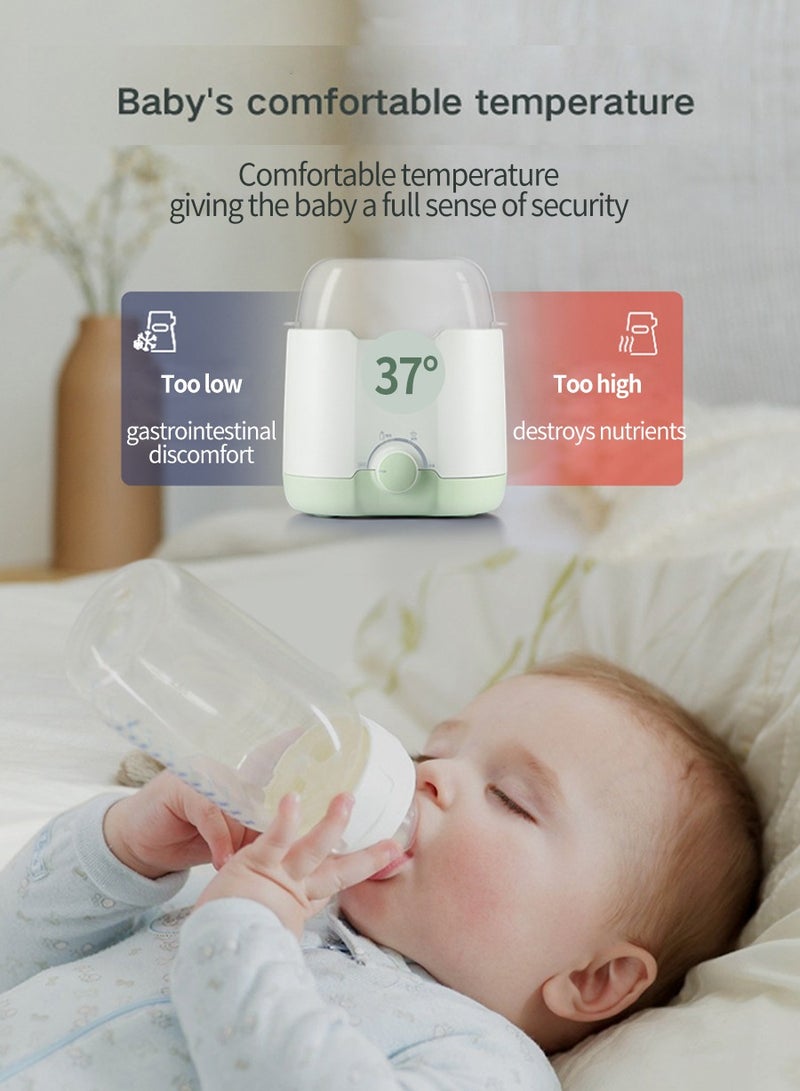 BEIRUI 3-in-1 Baby Bottle Warmer & Sterilizer - Precise Temperature Control for Breastmilk/Formula, Steam Sterilizes Bottles & Warms Baby Food (Dual Bottle Capacity) - Image 4