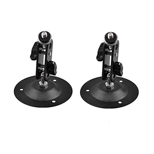 bnafes 2 Pcs Wall Mount Round Base Flexible Bracket Stand for CCTV Camera Camcorder - Image 4