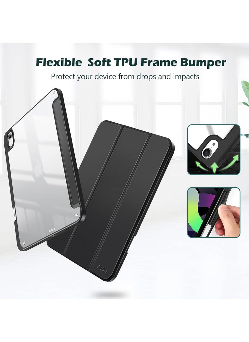 Raxoom Triple Fold Bracket Case for iPad Pro 13 Inch 2024 (M4, 7th Gen), Protective Smart Cover With Auto Sleep Wake Feature (Black) - Image 3