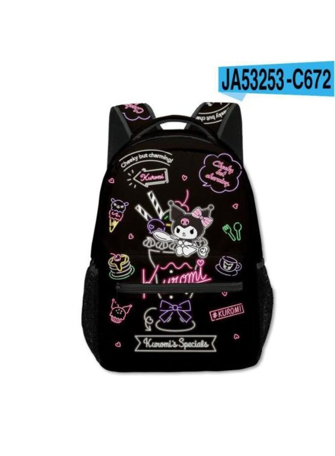 Generic Unique anime pattern backpack, showing personality style - 3  - Image 1