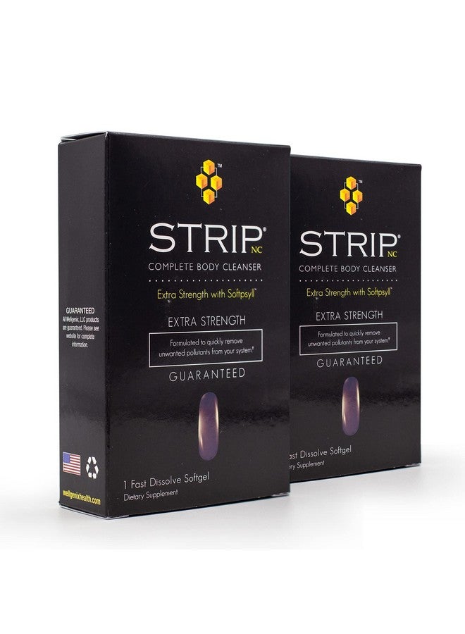Wellgenix Strip NC Complete Body Cleanser, Premium Body Cleanse, Herbal Detox Cleanse to Flush Your System, 1 Fast Acting Softgel (Pack of 2) - Image 1