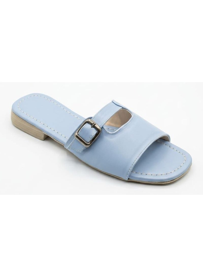 Karisma Flat Squared Toe Slippers With A New Strap Buckle Design - Image 3