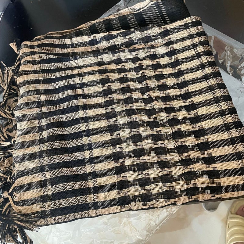 WU Premium Polyester Houndstooth Tactical Desert Scarf - Versatile Unisex Head Wrap - Image 1