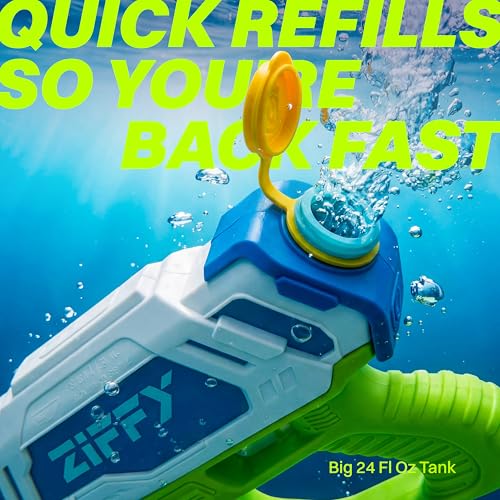 ZIFFY 2 Pack Water Gun700cc Squirt Guns for Adults Kids Water Pistol Blaster Gun with 34Ft Long Range Summer Outdoor Swimming Pool Backyard Beach Game Fighting Play Pool Toys - Image 5