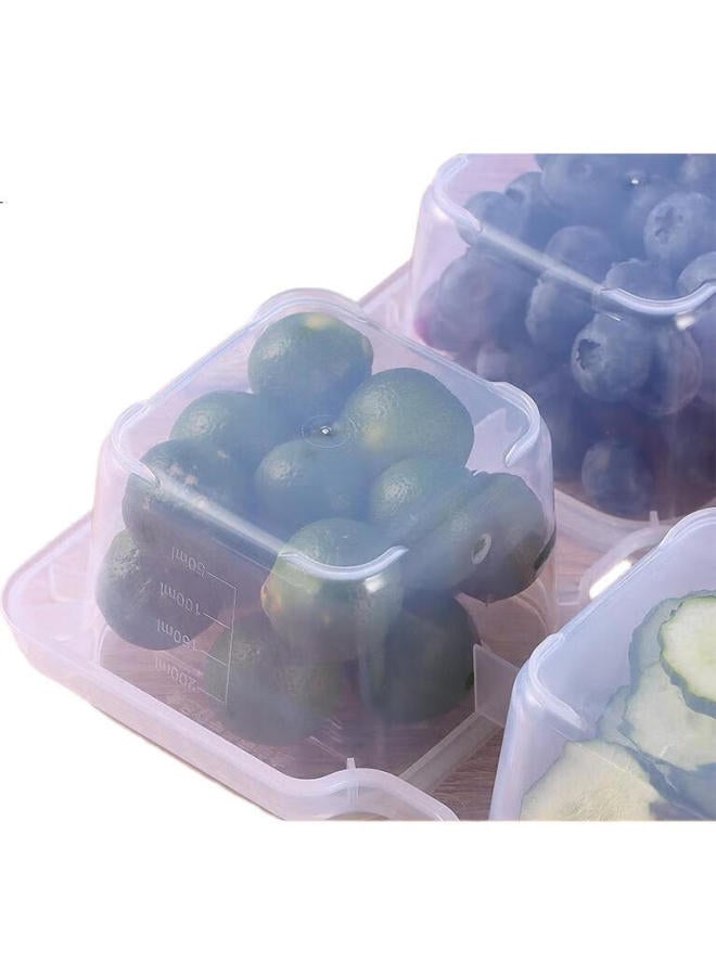Baijie Food Sample Storage Box, Kindergarten School Hotel Fresh-Keeping Material Sampling Box, 12 Compartments Integrated (With Labels) - Image 1