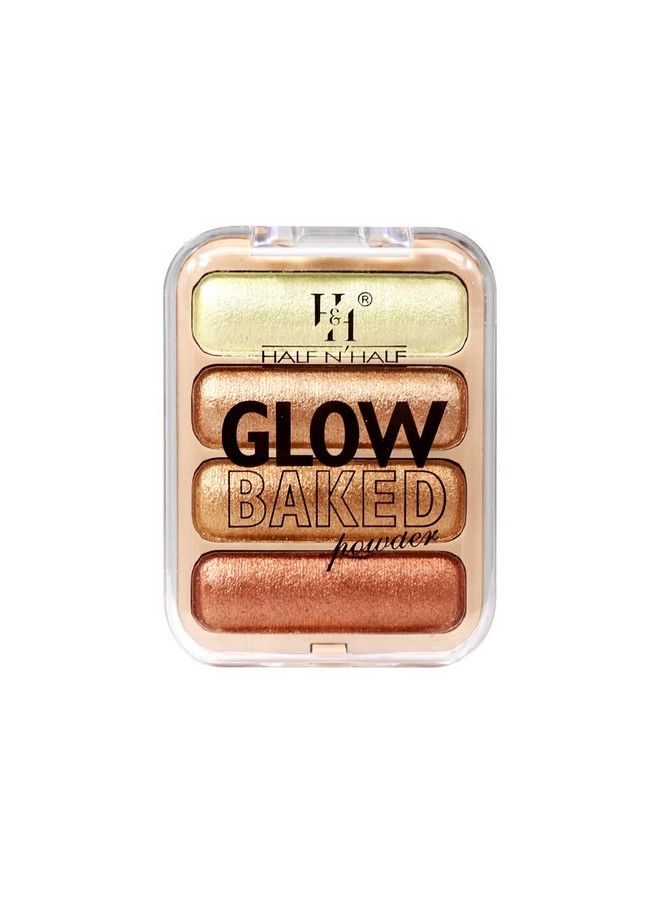 Half N half Glow Baked Highlighter Powder 02 Sunset Aura (8Gm) - Image 5