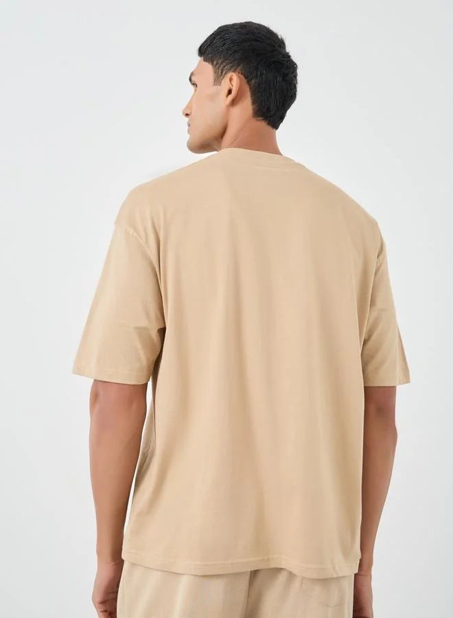 Styli Styli Pure Cotton Crew Neck Oversized T-Shirt