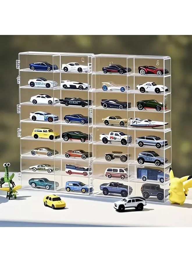 8 Grid Car Box 1 64 Scale Alloy Model Car Display Case Storage Rack Holds 32 Lighter Boxes - Image 2
