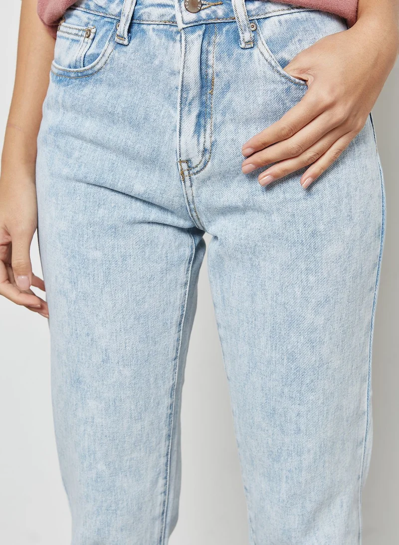 FOREVER 21 Cropped Skinny Jeans