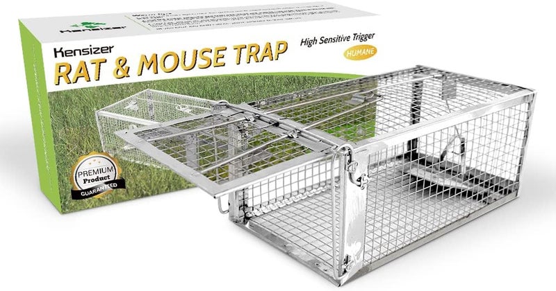 Kensizer Animal Humane Live Cage Trap That Work for Rat Mouse Chipmunk Mice Voles Hamsters and Other Small Rodents, Trampa para Ratones, Catch and Release - Image 2