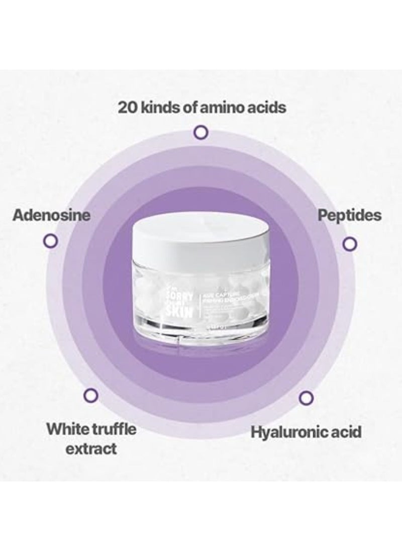 I'm SORRY For MY SKIN - I'M SORRY FOR MY SKIN Age Capture Firming Enriched Cream – Anti-Aging Moisturizer with Enhanced Elasticity – Revitalizing and Nourishing Cream for Youthful Skin, 50g - Image 1