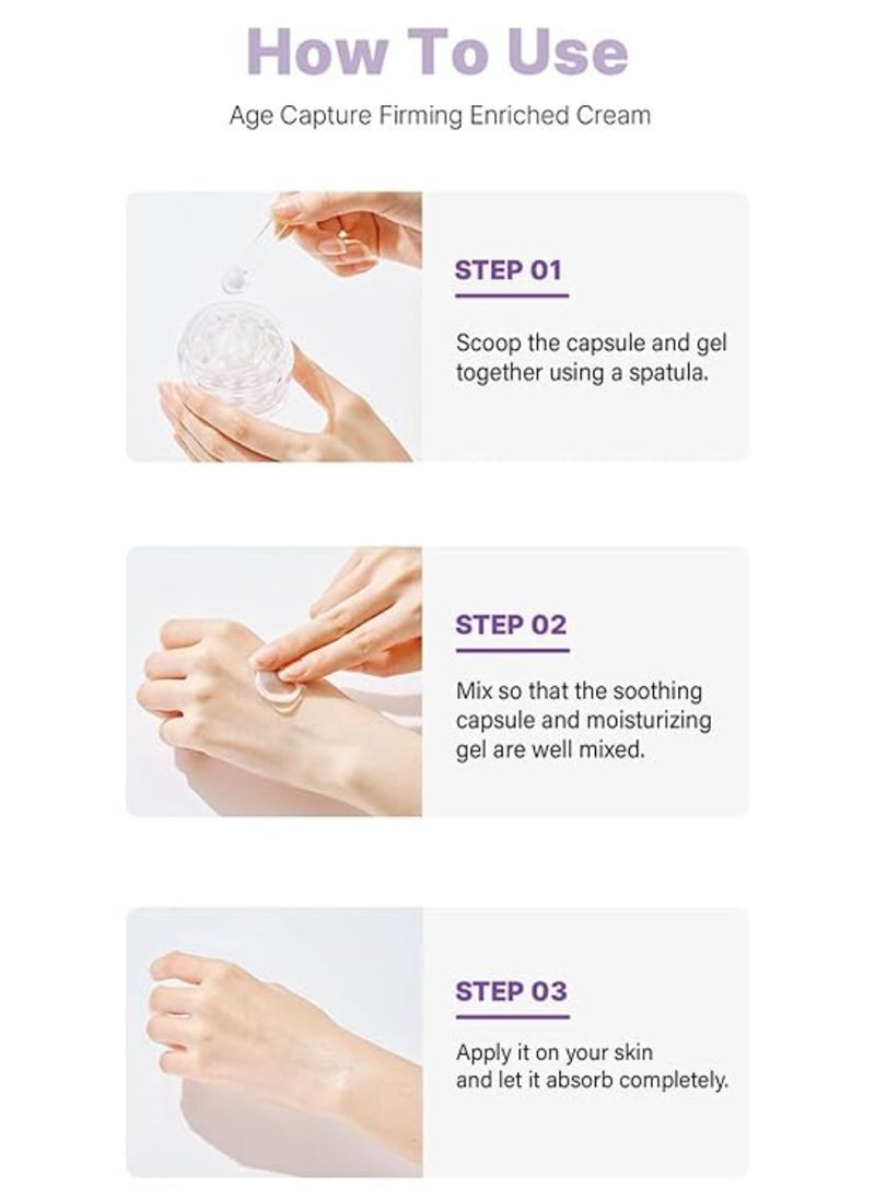 I'm SORRY For MY SKIN - I'M SORRY FOR MY SKIN Age Capture Firming Enriched Cream – Anti-Aging Moisturizer with Enhanced Elasticity – Revitalizing and Nourishing Cream for Youthful Skin, 50g - Image 1