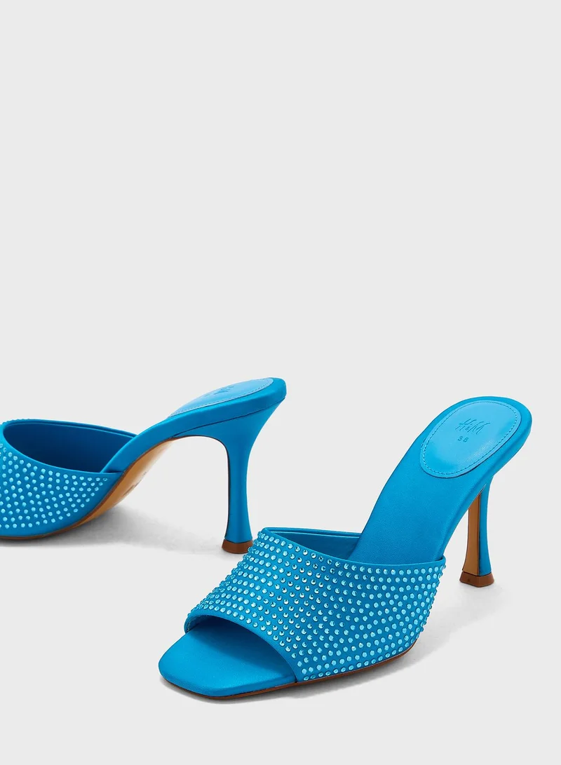 H&M Rhinestone-Embellished Mules