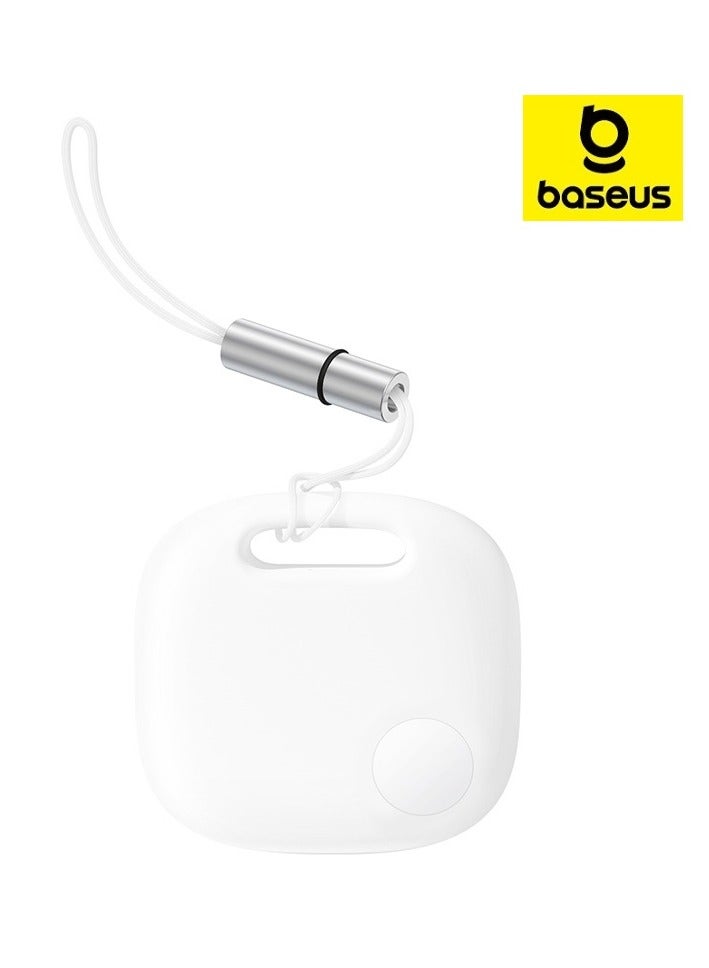 Baseus Key Finder, Bluetooth Luggage Tracker Tag Locator, Smart Tracker For Suitcase, Replaceable Battery Smart Tag Item Finder Works With iOS and Android Devices White - Image 1