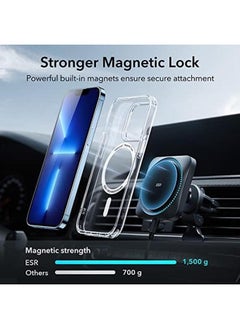 ESR For Iphone 13 Pro Max Case Compatible With Magsafe Shockproof Military Grade Protection Yellowing Resistant Magnetic Phone Case For Iphone 13 Pro Max Classic Hybrid Case Halolock Clear  - Image 3