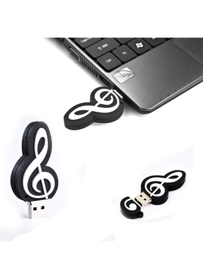 هدية موسيقية لطيفة على شكل حرف U جيتار بيانو صغير هدية موسيقية على شكل حرف U USB3.0 USB إبداعي - اللون: بيانو - السعة: سرعة عالية 3.0/64 جيجابايت  - Image 4